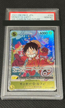 PSA 10 Monkey D. Luffy OP07-109 ONE PIECE Card 500 Years In The Future Japanese - Image 1