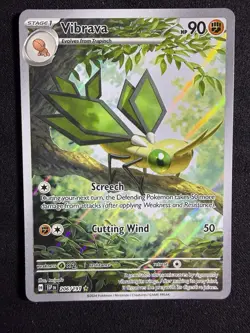 Pokemon TCG Vibrava Illustration Rare Card 206/191 Surging Sparks - Image 1