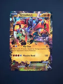 Groudon EX 85/160 Pokemon Primal Clash Ultra Rare Lightly Played (LP) 2015 - Image 1