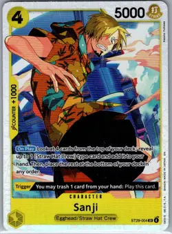 Sanji ST29-004 English Starter Deck 29: Egghead - One Piece Card - NM - Image 1