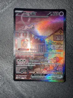 Mew EX 053 Scarlet & Violet 151 Promo Holo Card (Printing Error On The Back) - Image 1