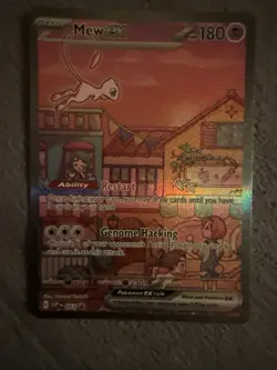 Mew EX 053 Scarlet & Violet 151 Promo Holo Card (Printing Error On The Back) - Image 2