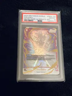 DBS Card Game Fusion World FB04-129 SON GOKU SECRET RARE-ALTERNATE ART - PSA 10 - Image 1