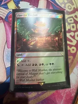 Fire-Lit Thicket (Surge Foil) #392 (LP) Final Fantasy FIC Magic MTG - Image 1