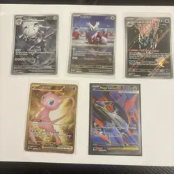 Pokemon Card Lot 5 English IR Steelix Mew Mega Latias Delibird Clawitzer NM - Image 1