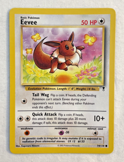 1x Eevee 74/110 Legendary Collection Pokemon Card LP/NM - Image 1