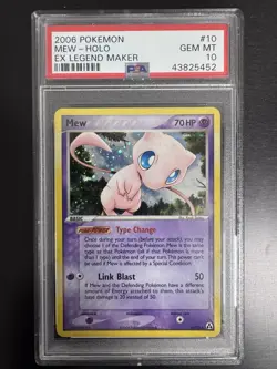 Mew EX legend Maker Holo Rare #10/92 Pokemon - PSA 10 Gem Mint - Image 2