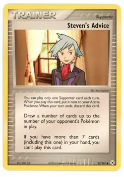 Steven's Advice 92/101 EX Hidden Legends Pokemon Card - Image 1