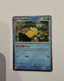 Pokemon TCG Mega Evolutions Black Star Promo Psyduck MEP007 Mint - With SWIRL - Image 1