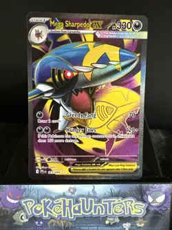Pokemon Card Mega Sharpedo EX 113/094 Phantasmal Flames Full Art Near Mint - Image 1