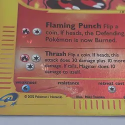 Moderately Played Magmar 86/165 Reverse Holo Expedition Base Set Uncommon - Image 3