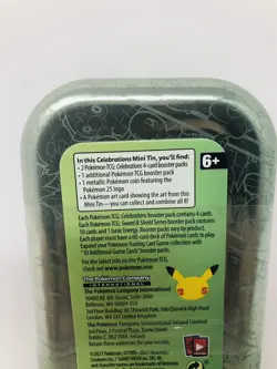 Pokemon Celebrations TCG Mini Tin - Galar Art Factory Sealed - 25th Anniversary - Image 3