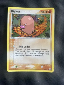 Pokemon TCG Diglett EX FireRed & LeafGreen 61 Reverse Holo Common LP - Image 1