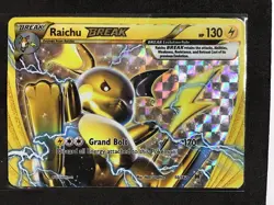 Pokemon TCG Raichu Break 50/162 Holo Card Breakthrough Series B - Image 1