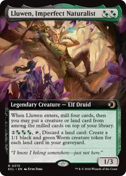 Lluwen, Imperfect Naturalist (Extended Art) [Lorwyn Eclipsed] 375 NM - Image 1
