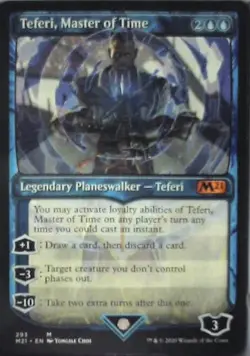 Teferi, Master of Time (Showcase) (293) - Core Set 2021: #293 Nm C252 - Image 1