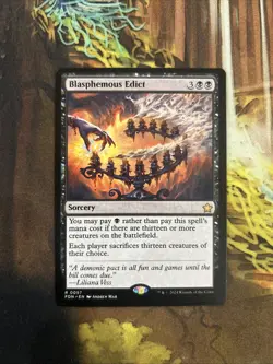 Blasphemous Edict NM Eng MTG - Foundations - Image 1