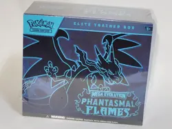 Pokemon Mega Evolution Phantasmal Flames Elite Trainer Box ETB Sealed 9 Packs - Image 1