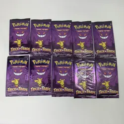 Pokemon TCG Halloween Trick or Trade Booster Lot of 10 Packs - Image 1