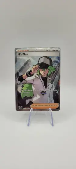 Pokemon TCG: N's Plan 163/086 Sv: Black Bolt Ultra Rare Holo NM - Image 1