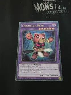 YUGIOH FRIGHTFUR BEAR ULTIMATE RARE NECH-EN046 1ST EDITION - Image 1