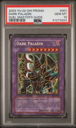Dark Paladin DMG-001 Secret Rare Promo Yugioh PSA 10 *924 - Image 1