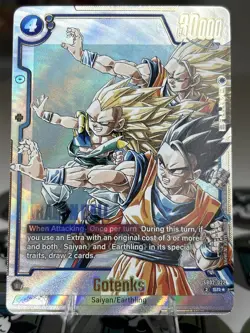 GOTENKS - SB02-022 ALTERNATE ART MANGA BOOSTER 02 Dragon Ball Card English RARE! - Image 1