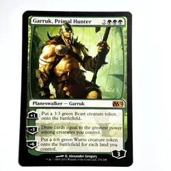 Garruk, Primal Hunter 174 M Magic 2012 (M12) Magic the Gathering MTG LP - Image 1