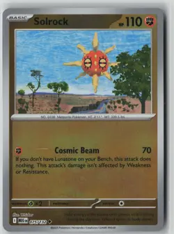 Solrock (075/132) Reverse Holo [Uncommon] Pokemon ME01: Mega Evolution [ENG] - Image 1