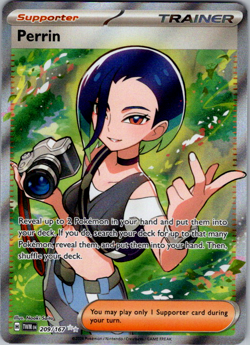 Perrin 209/167 - Pokemon TCG Twilight Masquerade Full Art Ultra Rare NM - Image 1