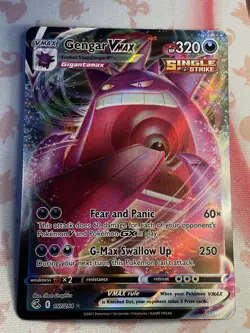 Pokemon Gengar VMAX TCG Fusion Strike Card 157/264 Near Mint Condition - Image 1