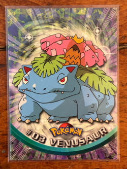 1999 Pokemon Venusaur #03 Topps TV Animation Series Blue Logo - Image 1