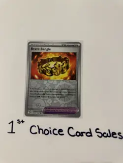 Pokemon TCG Brave Bangle NM Uncommon Reverse Holo SV: White Flare 080/086 - Image 1