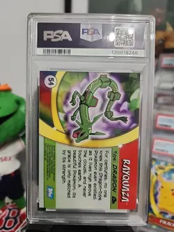 2004 RAYQUAZA Pokemon TOPPS Advanced Challenge-Foil #54 PSA 8 - Image 2