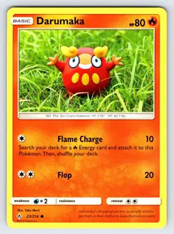 Daramuka 23/214 S&M Unbroken Bonds Pokemon Card TCG Yuka Morii Art - Nm/Vlp - Image 1