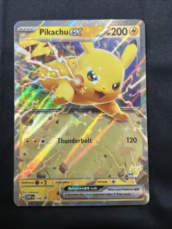 Pokemon Pikachu EX Battle Academy 2024 Promo Card SVP 106 - Image 1