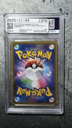 2015 POKEMON JPN XY PROMO PIKACHU MEGA CAMPAIGN PONCHO-WEARING PIKACHU PSA 10 - Image 2