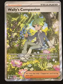 Wally's Compassion SIR 186/132 Pokemon Mega Evolution NM - Image 1