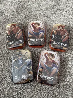 One Piece Tin Pack Set Vol 2| Factory Sealed (5 tins) - Image 1