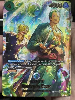 One Piece Roronoa Zoro PRB02-006 (SP) - The Azure Sea’s Seven OP-14 - Image 1