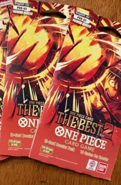 One Piece The Best Vol 2 Premium Booster PRB-02 Sleeved Booster Pack Lot Of 2 - Image 2