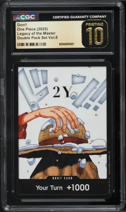 2025 One Piece Legacy Of The Master Double Pack Set Vol. 8 Don!! CGC 10 PRISTINE - Image 1