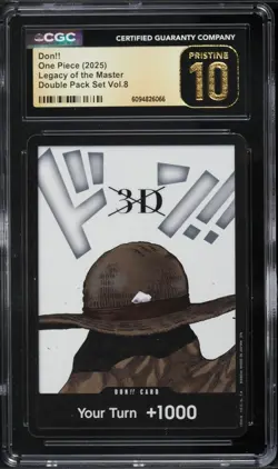 2025 One Piece Legacy Of The Master Double Pack Set Vol. 8 Don!! CGC 10 PRISTINE - Image 1