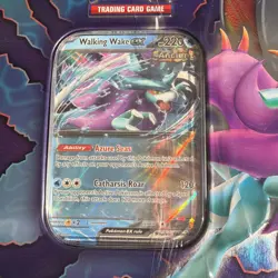 Pokemon Cards Paradox Destinies Tin Walking Wake EX W/ 5 Booster Packs Sealed - Image 4