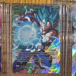 Bandai Dragon Ball Super BT3 Holo 4 Card Lot Majin Buu Vegito Vegeta Android 13 - Image 2