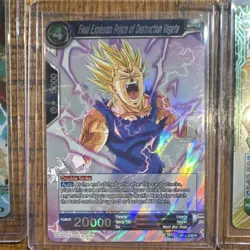 Bandai Dragon Ball Super BT3 Holo 4 Card Lot Majin Buu Vegito Vegeta Android 13 - Image 3