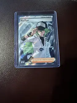 N's Plan 163/086 Full Art Pokemon Black Bolt TCG Card - Image 1