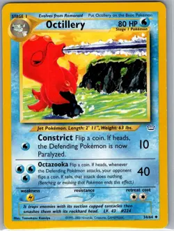 Octillery 34/64 Non Holo Neo Revelation - Pokemon Card - NM - Image 1