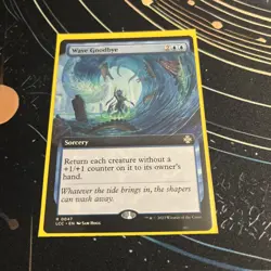 1x BORDERLESS WAVE GOODBYE - Ixalan - MTG - Magic the Gathering - Image 1