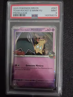 Pokemon Team Rocket's Mimikyu 087 Cosmos Promo Destined Rivals Stamped - Image 1
